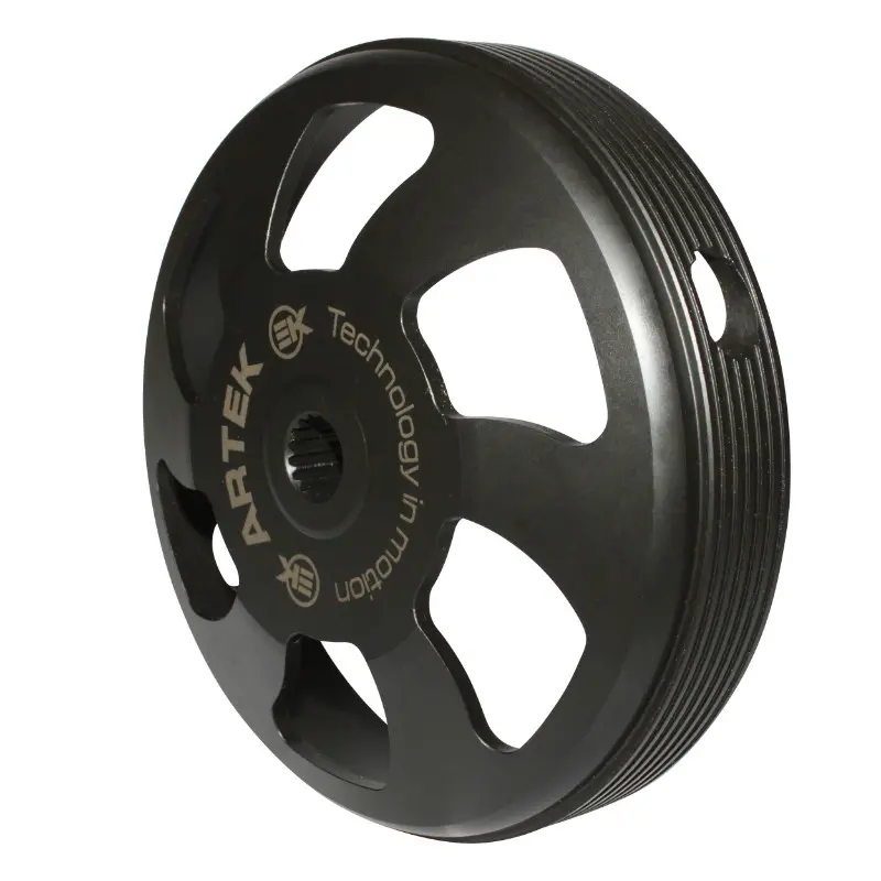スクーター用 クラッチベル アルテック K2 プジョー 50 TKR、トレッカー、スピードファイト-ピアッジョ 50 ジップ 2ストロークおよび4ストローク、タイフーン、NRG、フライ 2ストロークおよび4ストローク、ベスパ LX 2ストロークおよび4ストローク-ジレラ 50 ストーカー、ランナー用(径107)