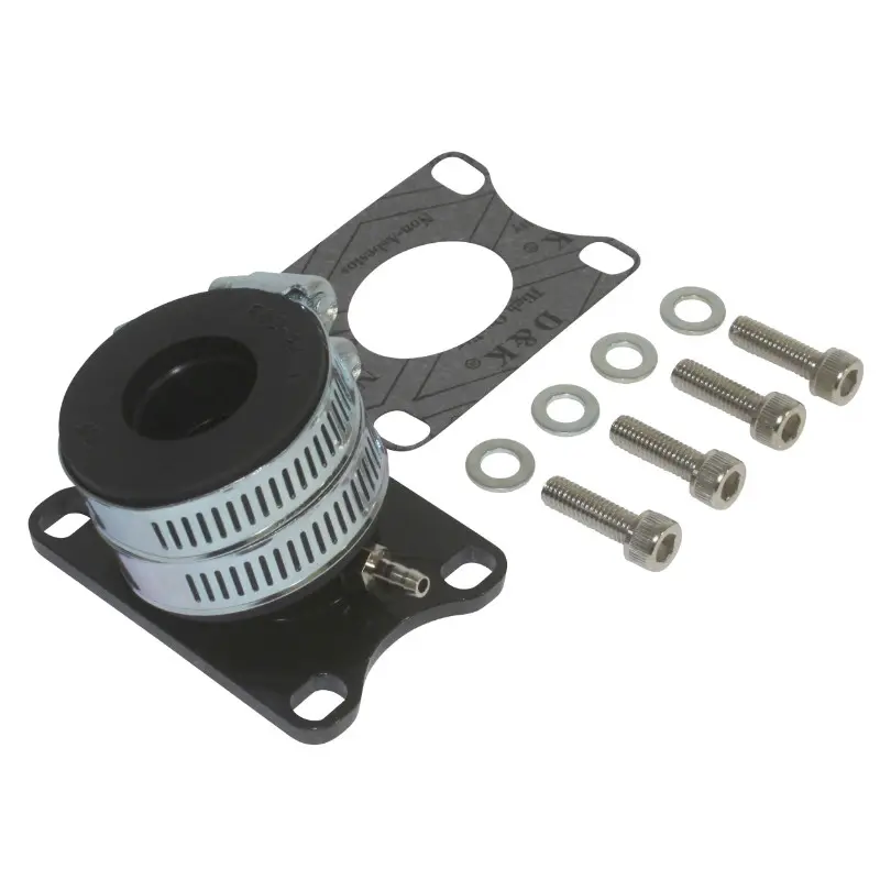Pipe admission 50 a boite Replay alu + manchon pour derbi 50 senda, gpr-gilera 50 SMT, RCR (pour phbg-phva, diametre interieur 24MM)
