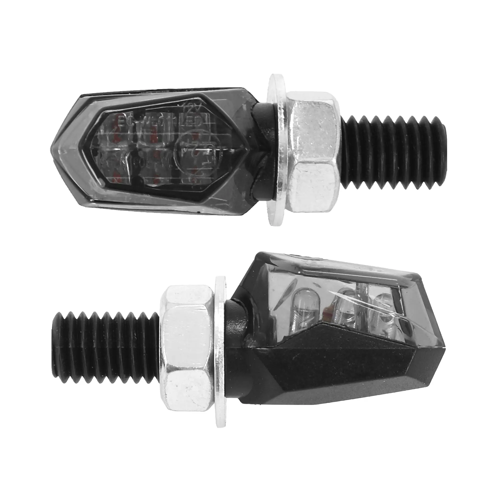 یونیورسل انڈیکیٹر ری پلے ایکس رَن 5 6 ایل ای ڈیز مائیکرو سموک-بلیک (L 24MM - H 13MM - W 16MM) (سی ای ہومولوجیٹڈ) (جوڑا)