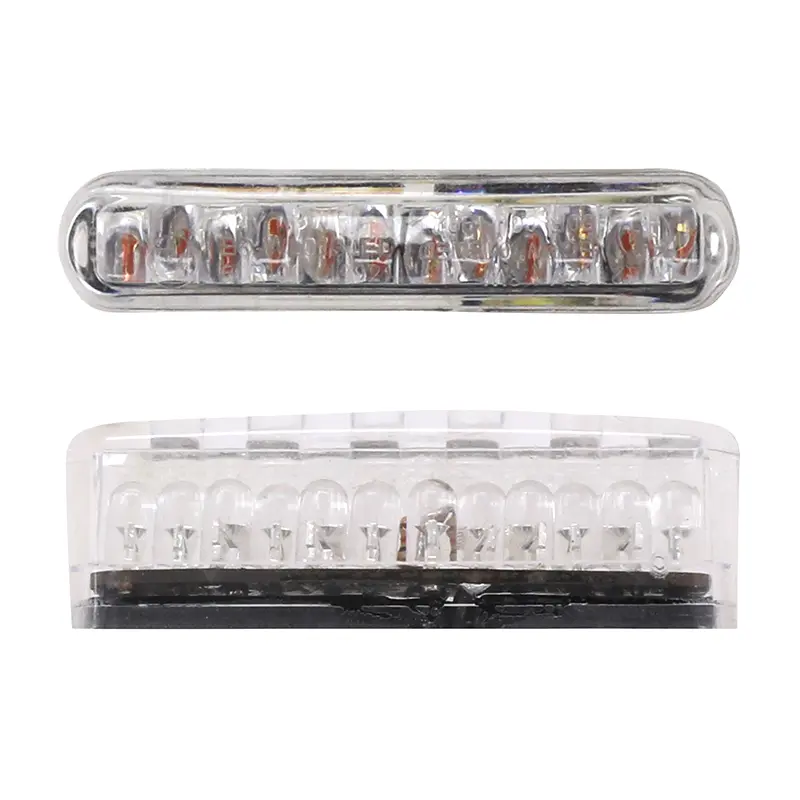 غماز عالمي Replay barrette mini 12 LEDs شفاف-أسود زوج (40 x 8 x 13 mm)
