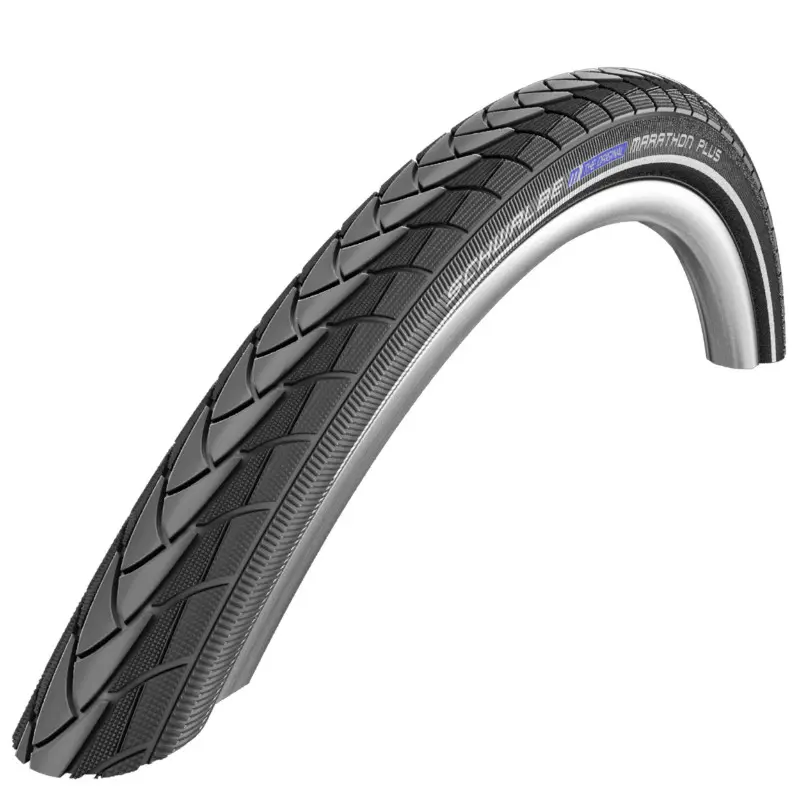 Pneu Schwalbe Marathon Plus City 20 x 1.75 noir TR (47-406) renfort 5 mm flanc réflex VAE