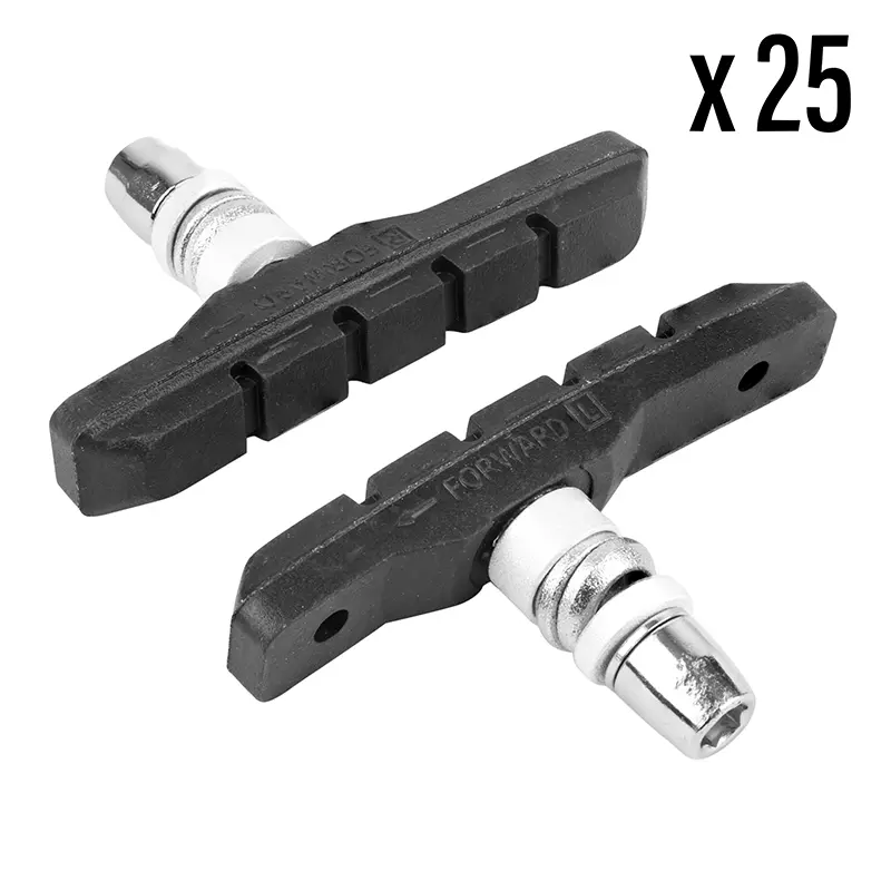 Porte-patin frein VTT V-Brake à vis déporté Newton 72 mm noir (coffret de 25 paires)