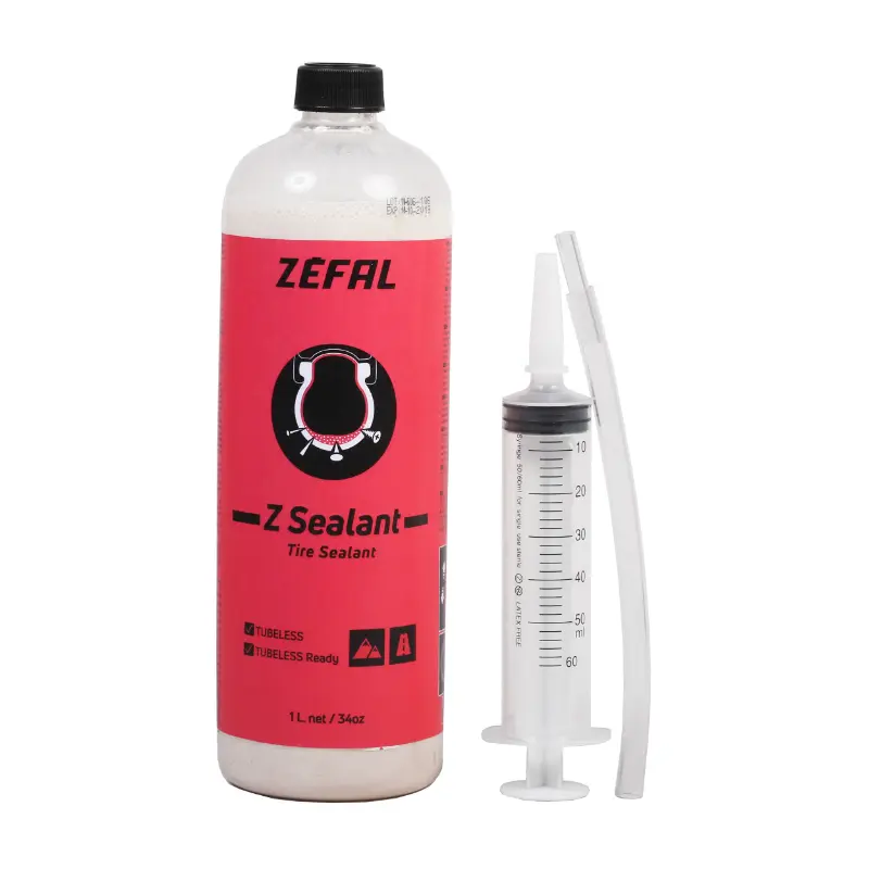 Dung dịch vá lốp chống thủng Zefal Z-Sealant tubeless/tube-type kèm ống tiêm 1L — góc nhìn thứ 2