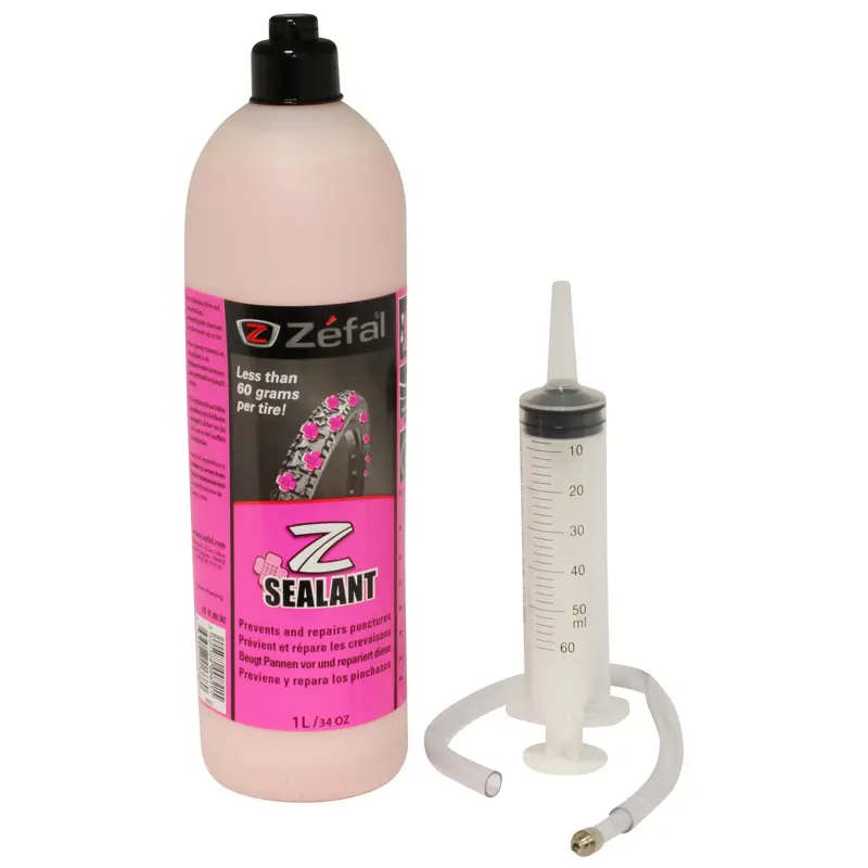 Dung dịch vá lốp chống thủng Zefal Z-Sealant tubeless/tube-type kèm ống tiêm 1L — góc nhìn thứ 4