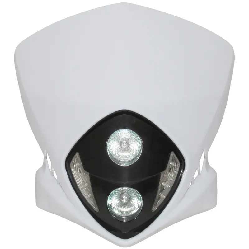 Reflektorová deska na hlavu vidlice 50 s univerzální skříňkou Replay Duke bílá s bílými LED + halogen 2x20W
