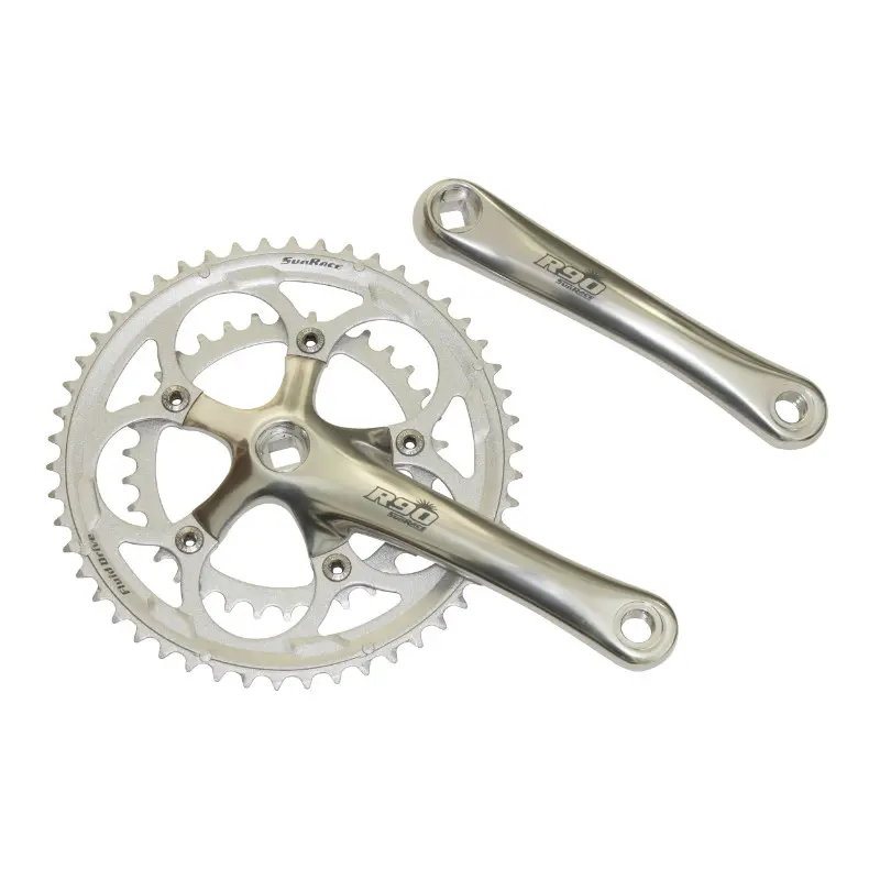 Rennrad-Kurbelgarnitur Sunrace R96 Kompakt 50-34 170 mm 8-9-10V silber