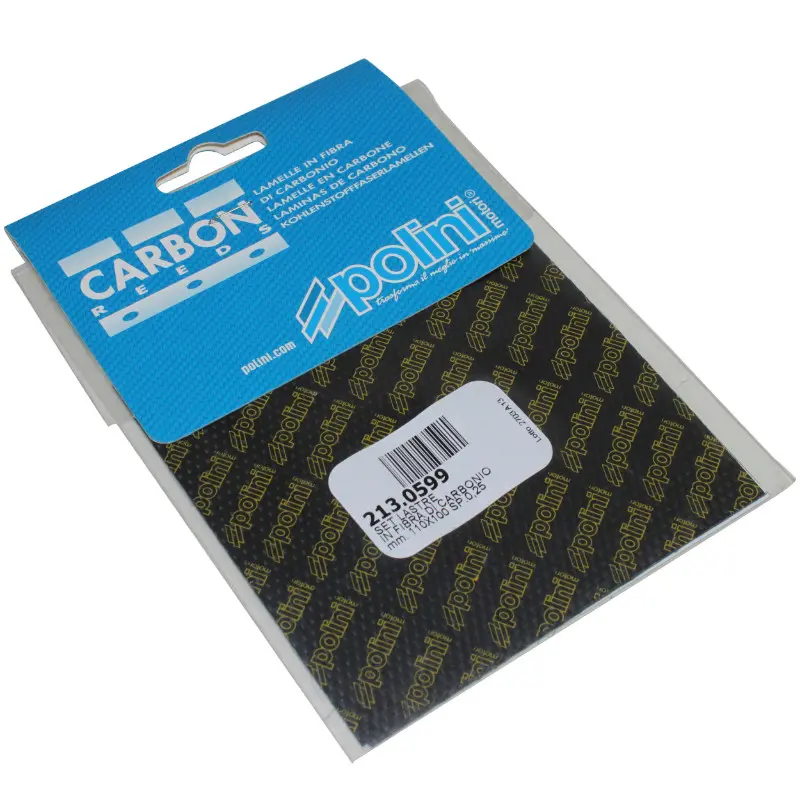 Lamelle de clapet Polini carbone 0,25 mm feuille 110x100 (x2)