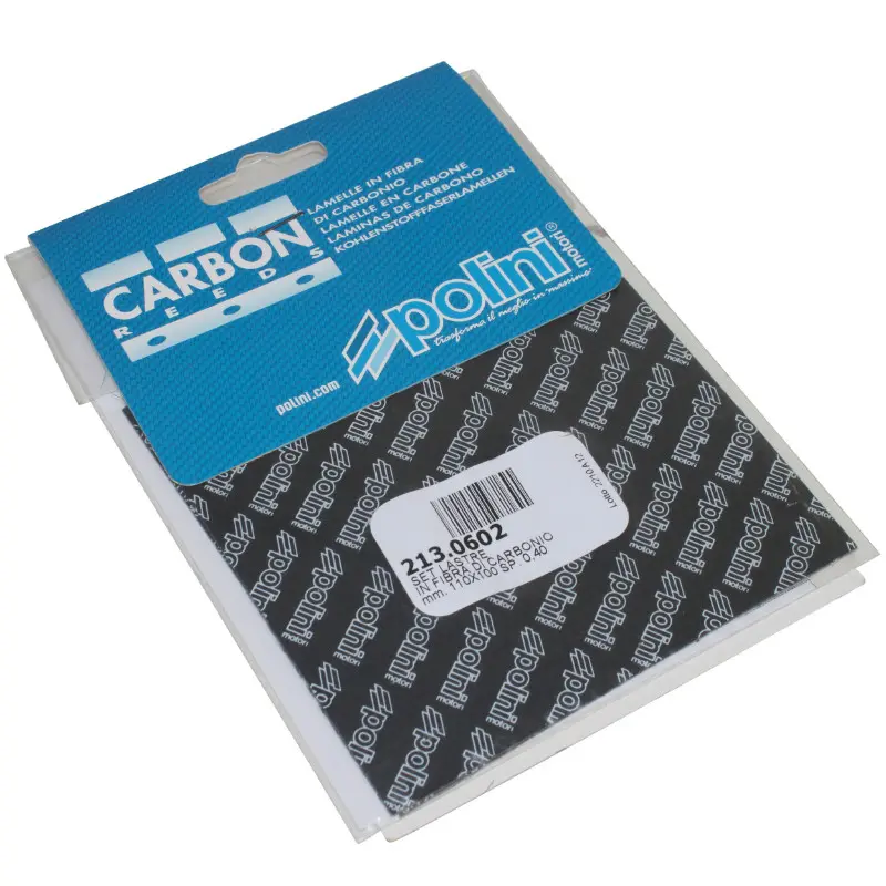 Lamelle de clapet Polini carbone 0,40 mm feuille 110x100 (x2)