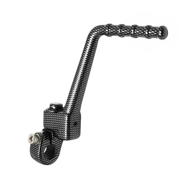 Kick de démarrage Replay aluminium pour Derbi 50 Senda carbone brillant