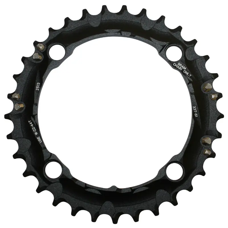 Plateau VTT 4BRA d.104 pour Sram double-triple origine 33DTS noir pour 2-3X10V.