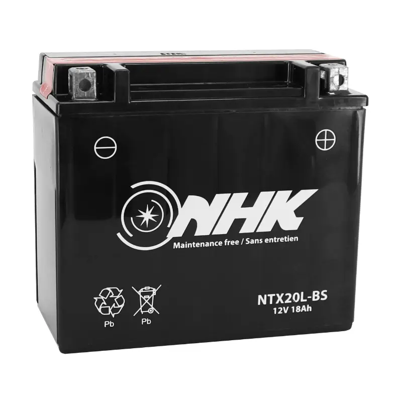 12V 18 ah بیٹری این ٹی ایکس 20 ایل-بی ایس این ایچ کے ایم ایف مینٹیننس فری الیکٹرولائٹ پیک کے ساتھ فراہم (ایل جی 175xایل 87xایچ 156mm) (پریمیم معیار - مساوی وائی ٹی ایکس 20 ایل-بی ایس)