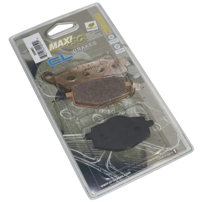 Plaquettes de frein CL Brakes Yamaha 125 Cygnus / MBK 125 Flame / Malaguti 125 Centro (1 jeu de 2)