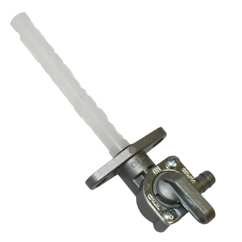 Robinet essence moto cross adaptable tous modèles sortie essence côté droit entraxe 34 mm fixation ø 6 mm Buzzetti