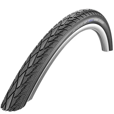Pneu Schwalbe Road Cruiser HS484 City 22 x 1 1/2 noir flanc réflex TR