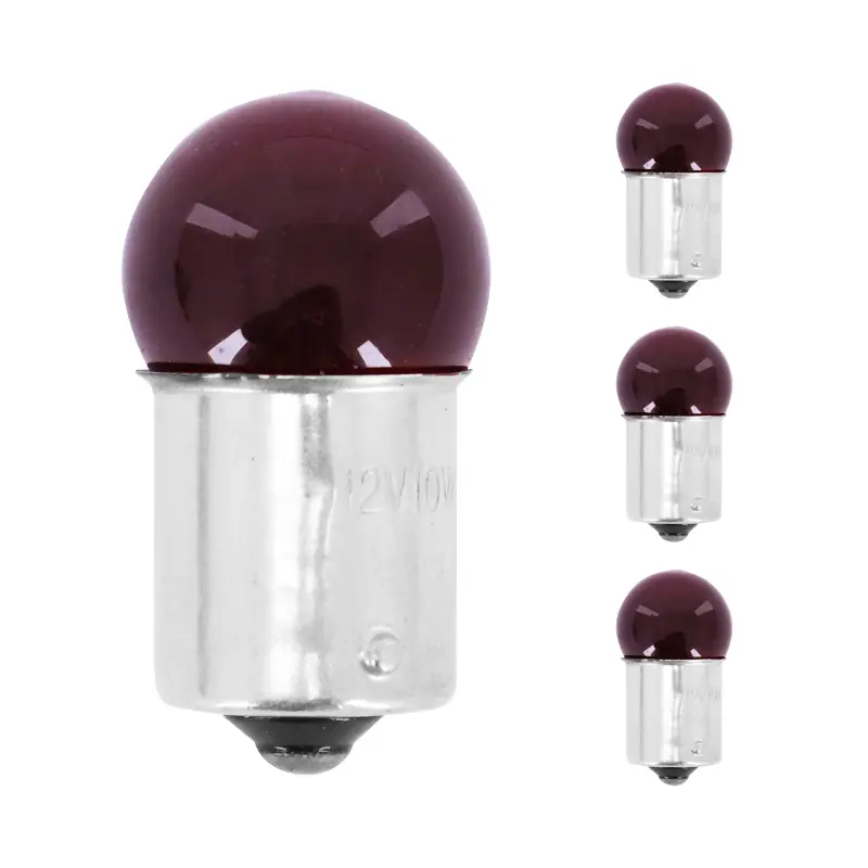 Standard-Glühlampe 12V 10W Sockel BA15S R10W rot Standlicht REPLAY (4er Pack)