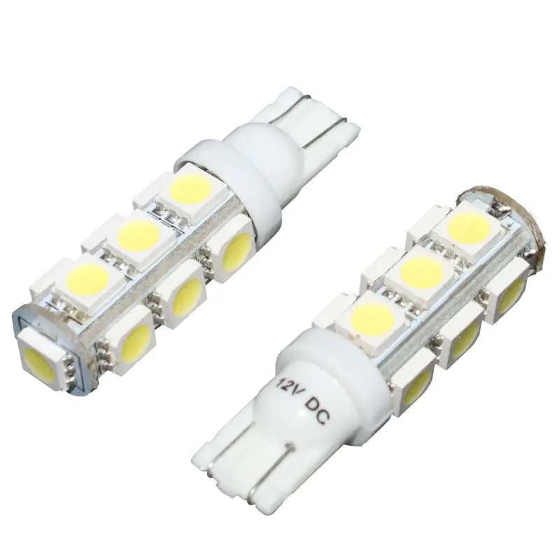 LED-Lampe 12V 10W Sockel W2,1x9,5D wedge weiß SMD Blinker das Paar