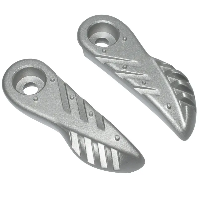 Repose-pieds Replay aluminium argent MBK Booster 50 2004+ et Yamaha BWS 50 2004+