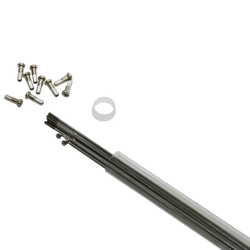 Rayon inox argent 2 mm longueur 280 mm tête coudée avec écrou Sélection P2R (tube de 10)