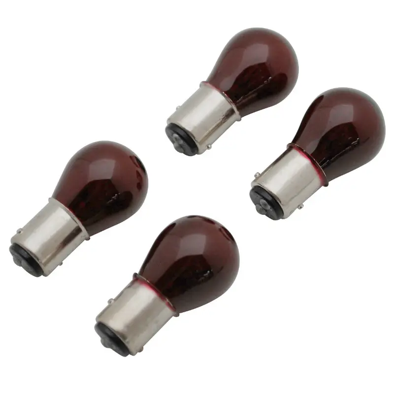 Ampoule standard 12V 21-5W culot BAY15D P21-5W rouge feu arrière stop REPLAY (lot de 4)