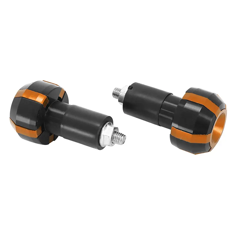 Replay roller ہینڈل بار اینڈ سیاہ-سنہری Ø 17 mm (جوڑی)