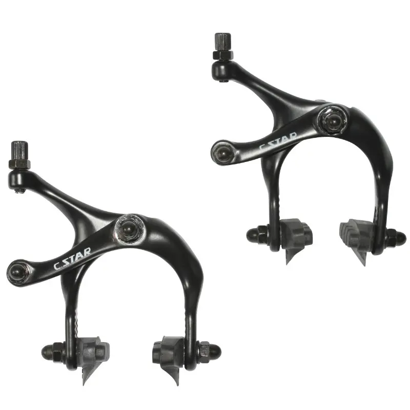 Étrier de frein route fixie Newton alu noir anodisé pour roue 700 (paire)