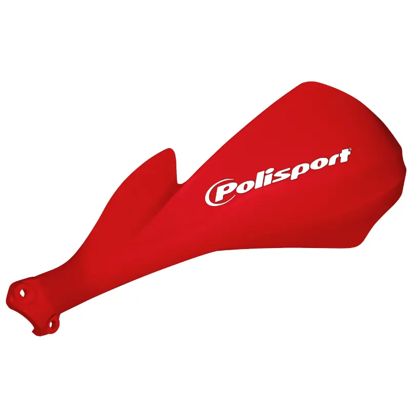 Motorrad-Handschutz Polisport Sharp rot geschlossen - Universalmontage