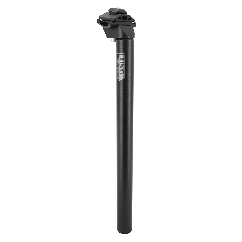 Tige de selle VTT alu uno noir diam. 27.2 L350MM (serie speciale visserie inox)