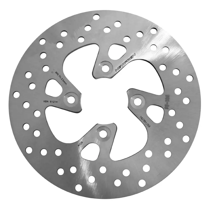 Disque de frein avant Newfren Yamaha 125 Majesty 1998-2009 / 125 Teos 1999-2004 / MBK 125 Skyliner 1998+ (220 mm - 54 mm - 4 trous) DF4026A