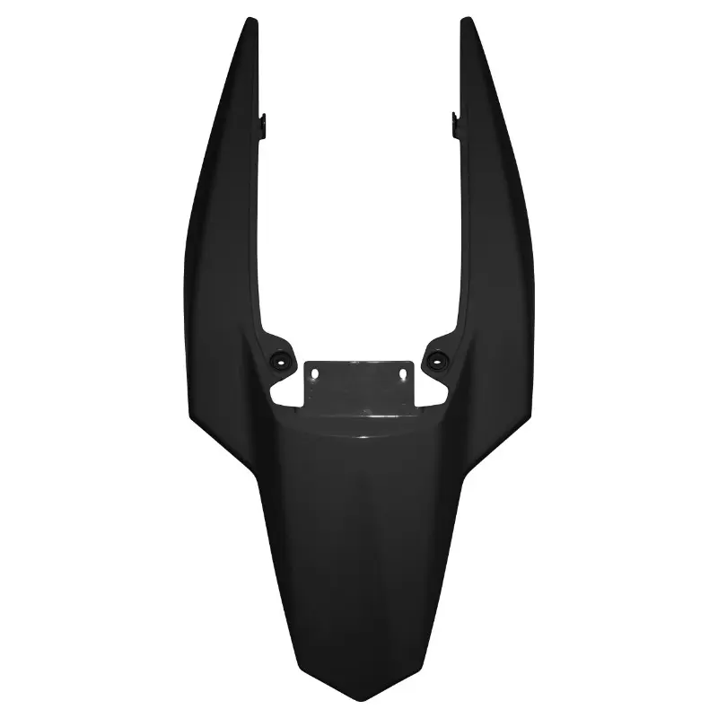 Carénage coque arrière 50 à boîte adaptable Derbi 50 Senda DRD 2011-2017 noir brillant P2R