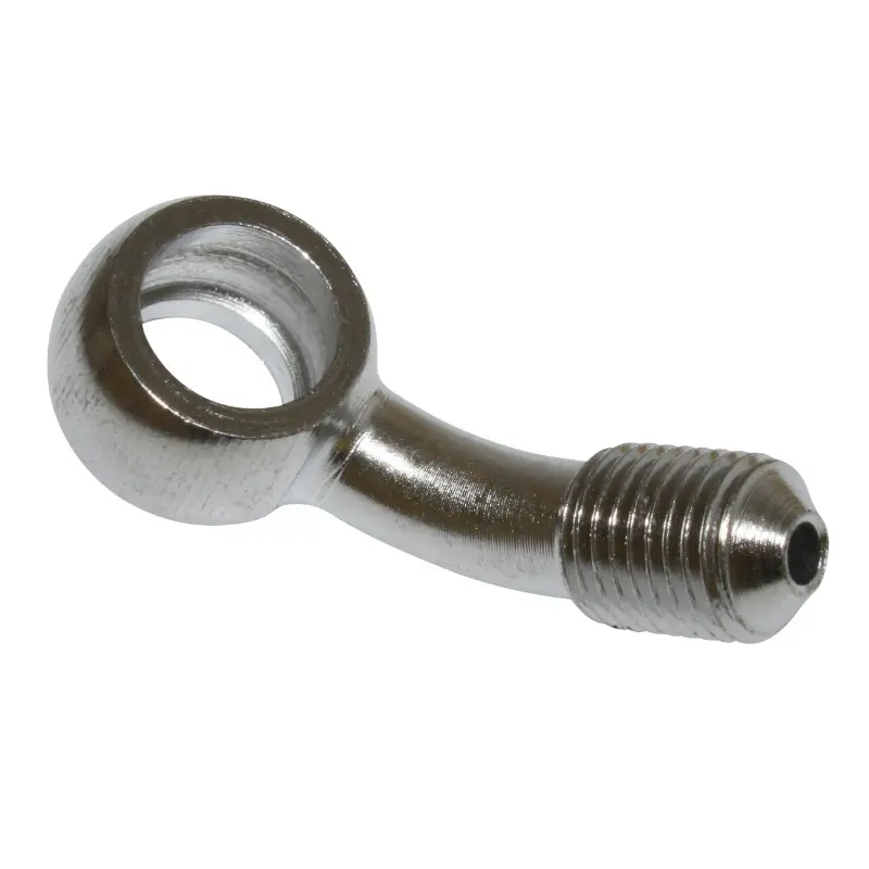 Raccord banjo durite de frein diamètre intérieur 10 mm diamètre extérieur M10 x 125 coude 45°