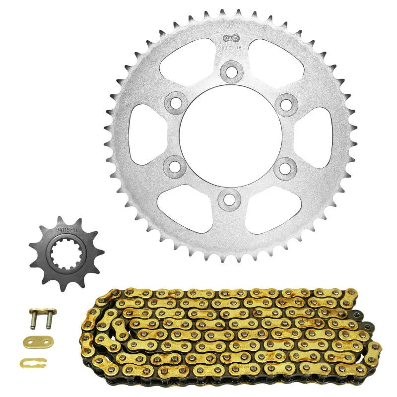 AFAM Ketten-Satz anpassbar für Rieju 50 RR SM Spike 2003-2004 420 11X48