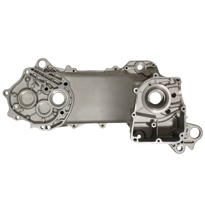 Carter moteur scoot adaptable peugeot 50 kisbee 4T-KYMCO 50 agility 4T-SYM 50 orbit 4T-SCOOT 50 chinois 4T roues 12 pouces (gauche cote variation - longueur 430MM) (139qmb-e-gy6-gy50) -P2R