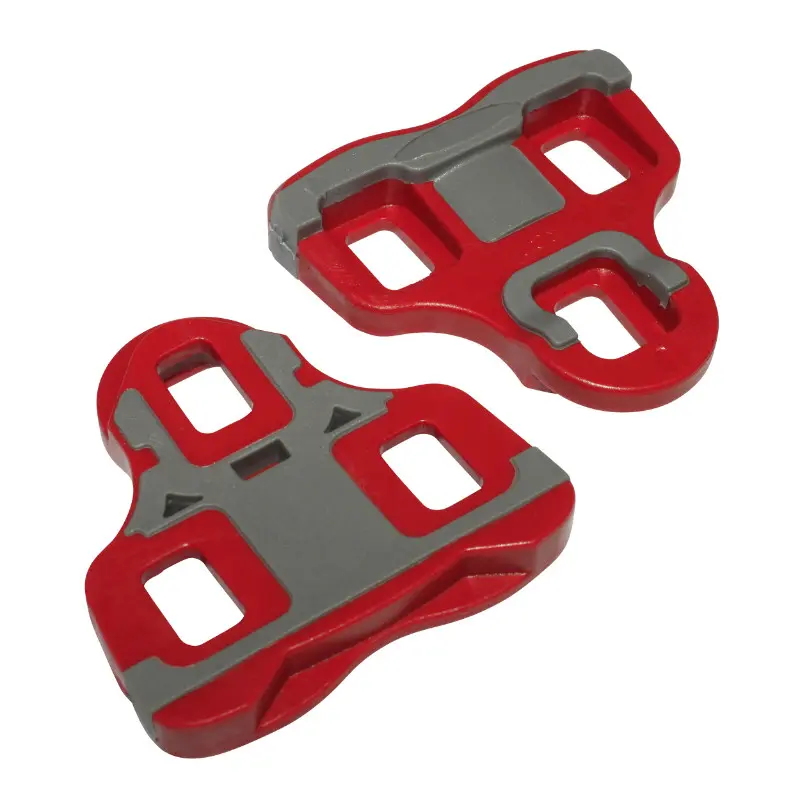 Pedalplatte Newton Typ Look Keo rot Bi-Material Winkel 6° (Paar)