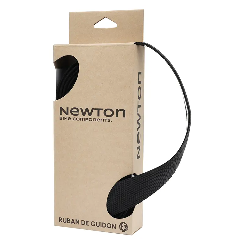 Ruban de guidon Newton Porotex anti-transpiration noir avec bouchons