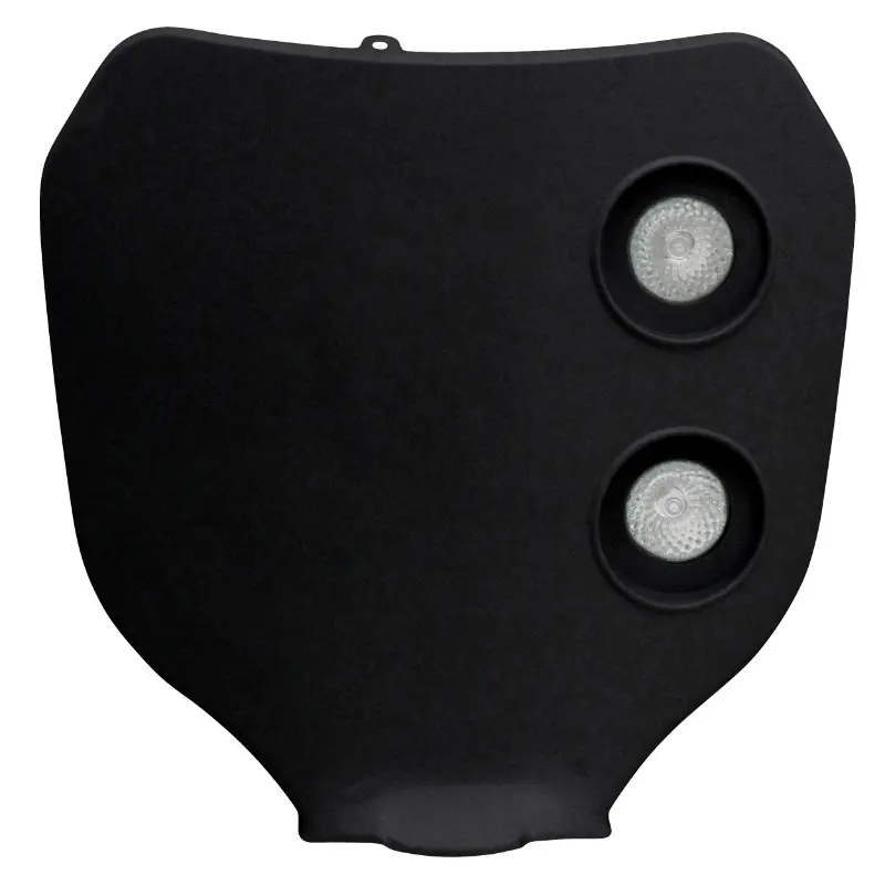 Scheinwerferplatte Gabelkopf 50 Universalgehäuse Replay mit Halogen 2X20W schwarz