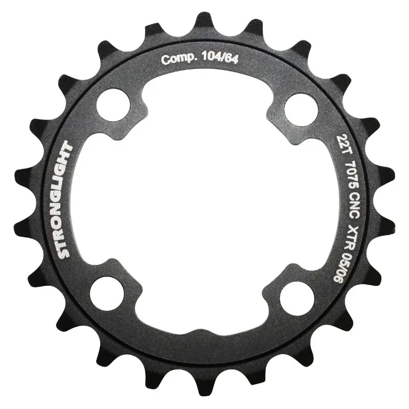 MTB chainring Stronglight 22DTS 64 mm triple inner black alu 7075