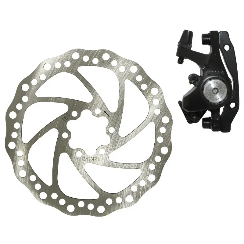 Frein à disque VTT mécanique avant étrier + disque 160 mm P2R Post Mount avec adaptateur compatible 160/140 mm