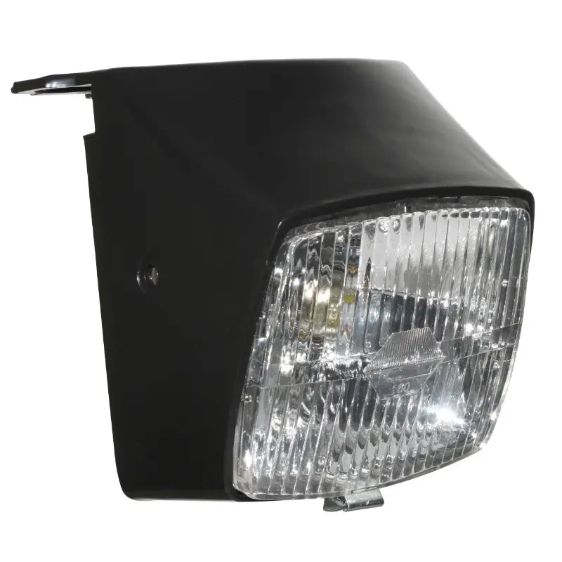 Phare-projecteur cyclo adaptable Peugeot 103 MVL Vogue noir avec ampoule 12V 15W