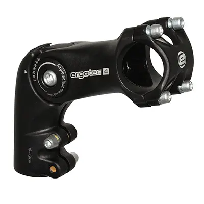 Vorbau MTB urban trekking Ergotec Octopus verstellbar Alu-Steher schwarz 31,8 mm 110 mm für Gabel 1"1/8