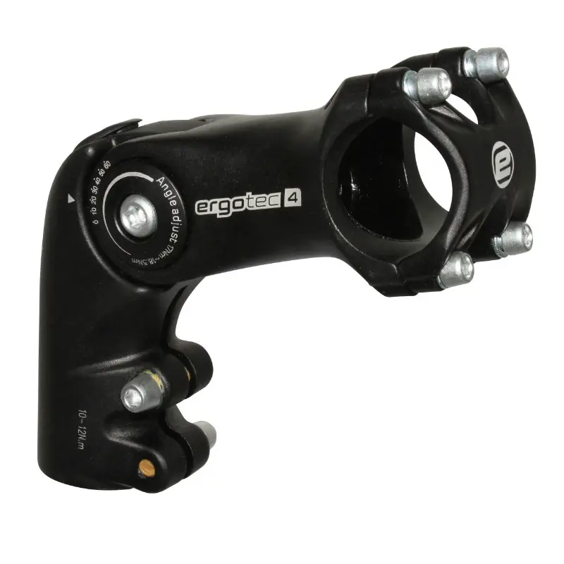 Vorbau für Urban-Trekking-MTB Ergotec Octopus verstellbar Steckkopf Aluminium schwarz 25,4 mm 90 mm Gabel 1"1/8