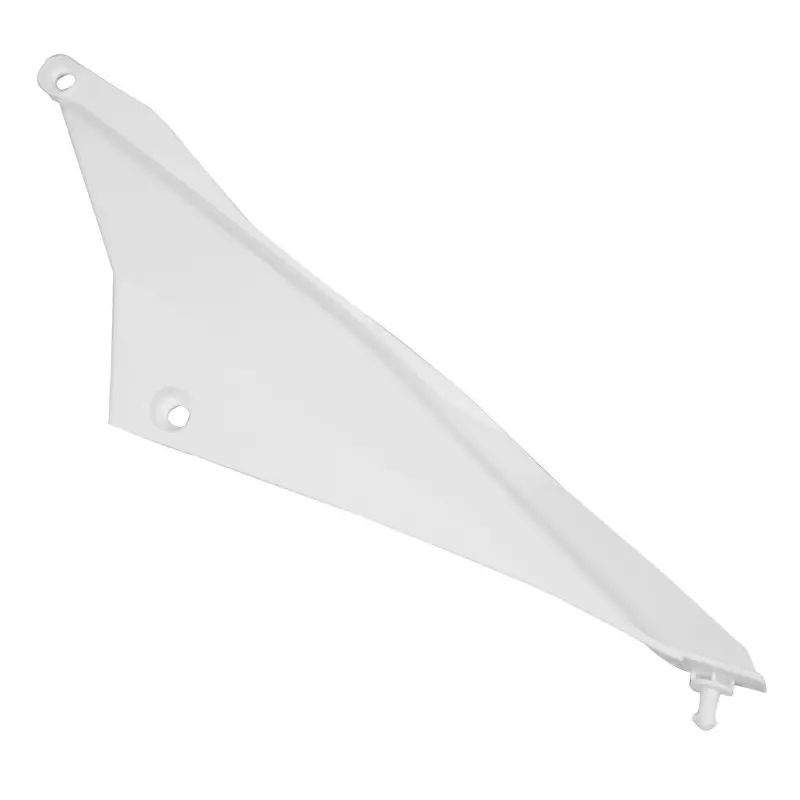 Carénage-coque arrière 50 à boîte adaptable Derbi 50 Senda DRD 2011-2017 blanc brillant gauche P2R