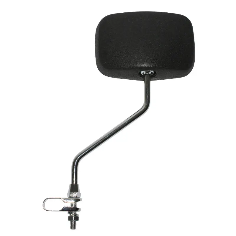 Rétroviseur vélo Newton rectangle noir fixation collier tige 190 mm réglable 22,2 mm