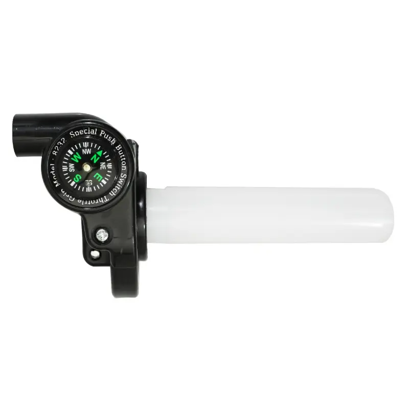 Poignee de gaz 50 a boite Replay tirage rapide resine avec boussole (livree avec transmission + dedoubleur + vis tendeur M10X125)