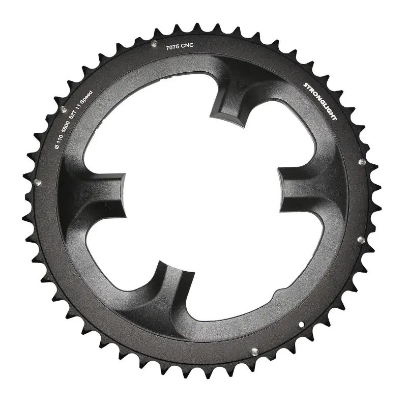 Stronglight 4BRA 52DTS maantieketupyörä d.110 shimano 105 5800 ulkoinen musta 11V.