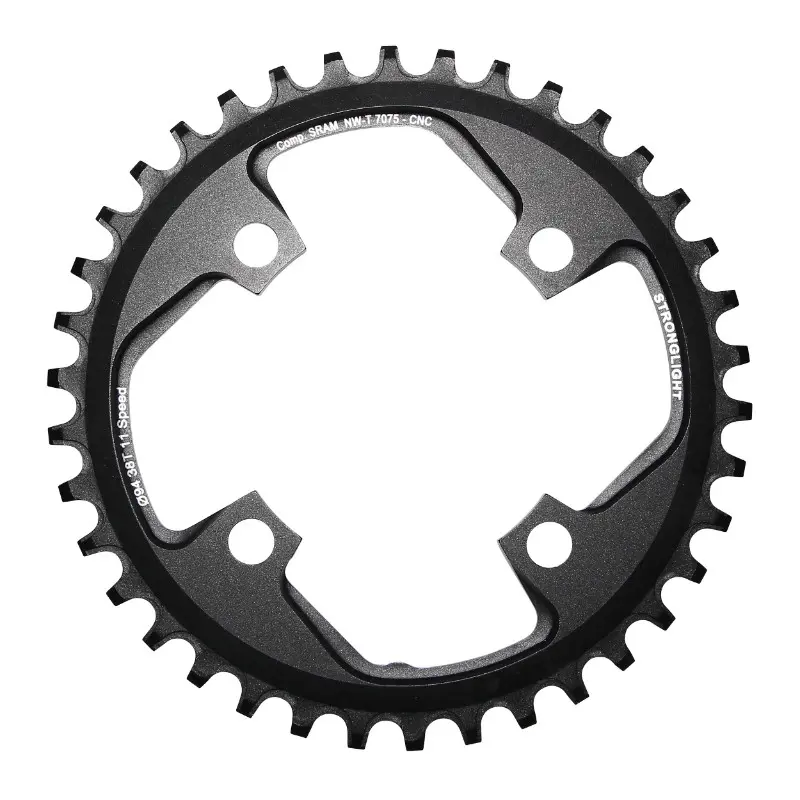 MTB 체인링 4BRA d.94 for sram X01 Stronglight 38DTS 모노 블랙 알루미늄 7075 11속. narrow wide - 두께 5MM
