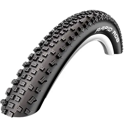 Pneu VTT 29 x 2.10 schwalbe rapid rob noir TR (54-622) renfort k-guard