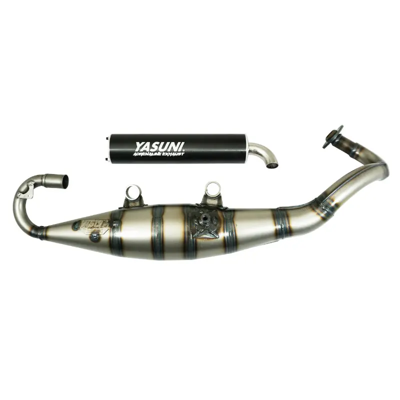 Silencieux Yasuni R verni pour Piaggio 50 Zip 2T, Typhoon, NRG - Gilera 50 Stalker, Runner, DNA - TUB420B