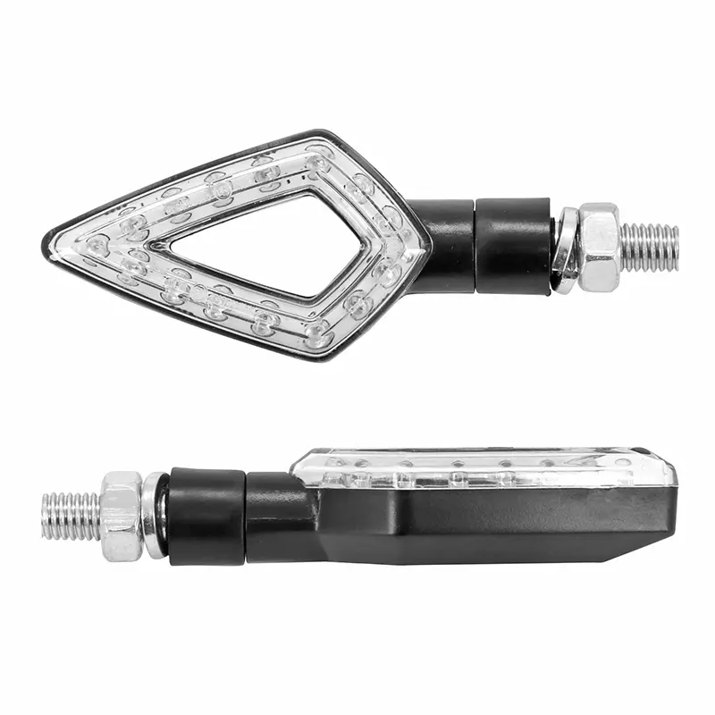 Replay Arrow 14 LED 범용 방향지시등 ABS 베이스 투명-블랙 (길이 78MM - 높이 36MM - 너비 18MM) (CE 인증) (페어)