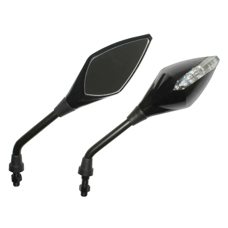 Replay Street چمکدار سیاہ ریٹروائر LED نقالی سٹیم قطر 10 (جوڑا)
