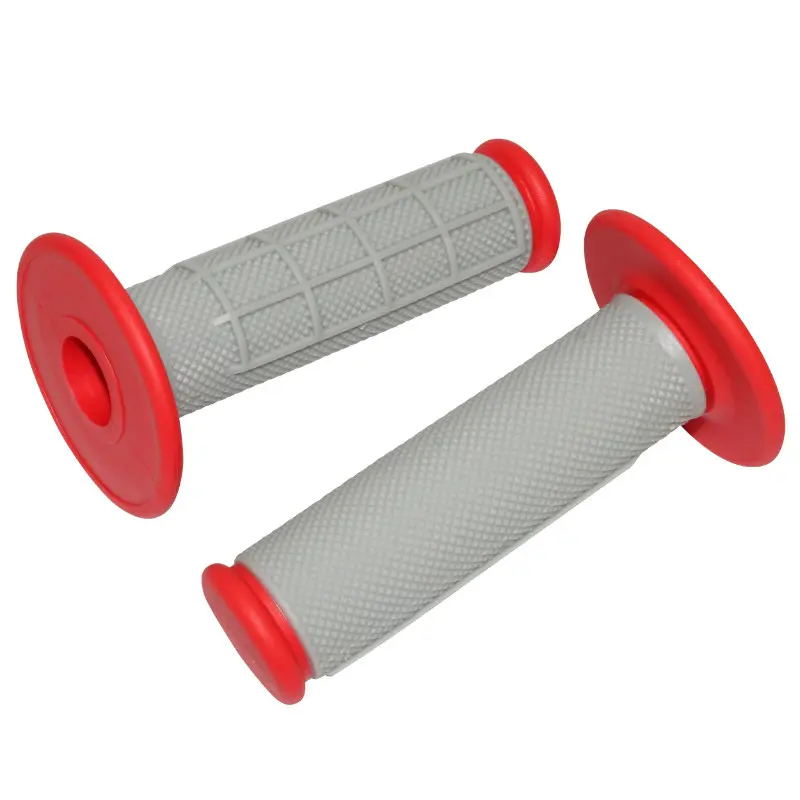 Revêtement de poignée Replay Off Road Cross Kraton gris-rouge 115 mm - Closed end (paire)